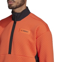 adidas Fleecepullover Terrex Utilitas Hike Half-Zip orange Herren